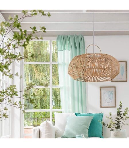 Plante Artificielle Fines Feuilles 190cm Vert & Noir