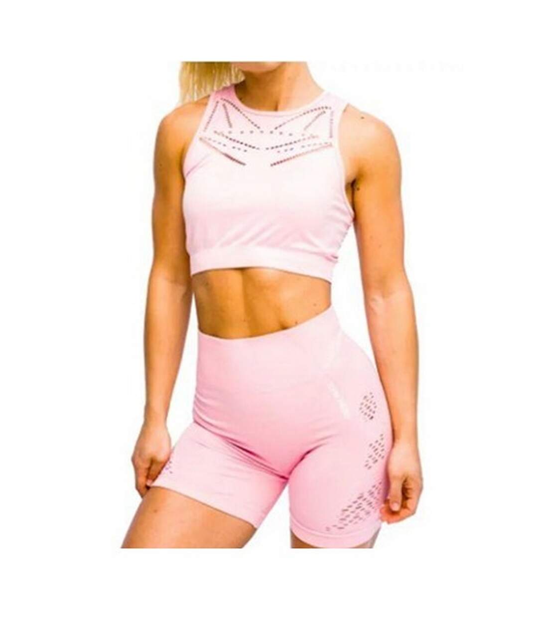 Brassière De Sport Plage Venice Femme Rose Gym Hero-1