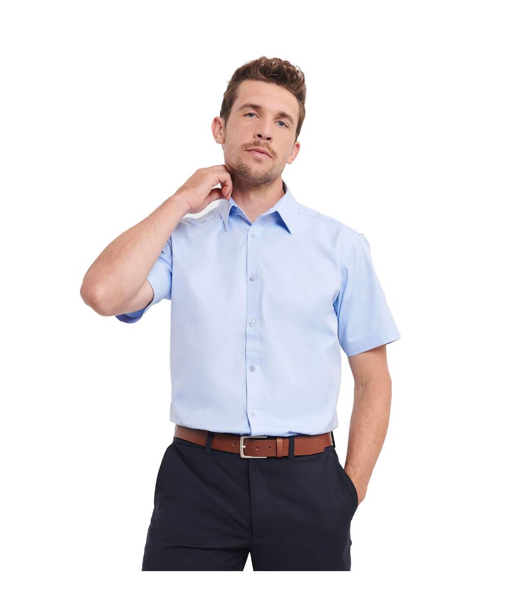 Chemise homme bleu clair Russell Collection