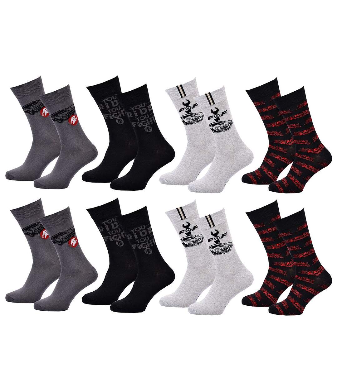 Chaussettes Pack HOMME FAST AND FURIOUS Pack de 8 Paires 1587-1