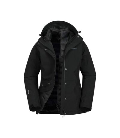 Mountain Warehouse Womens/Ladies Alaskan 3 in 1 Padded Jacket (Black) - UTMW2126