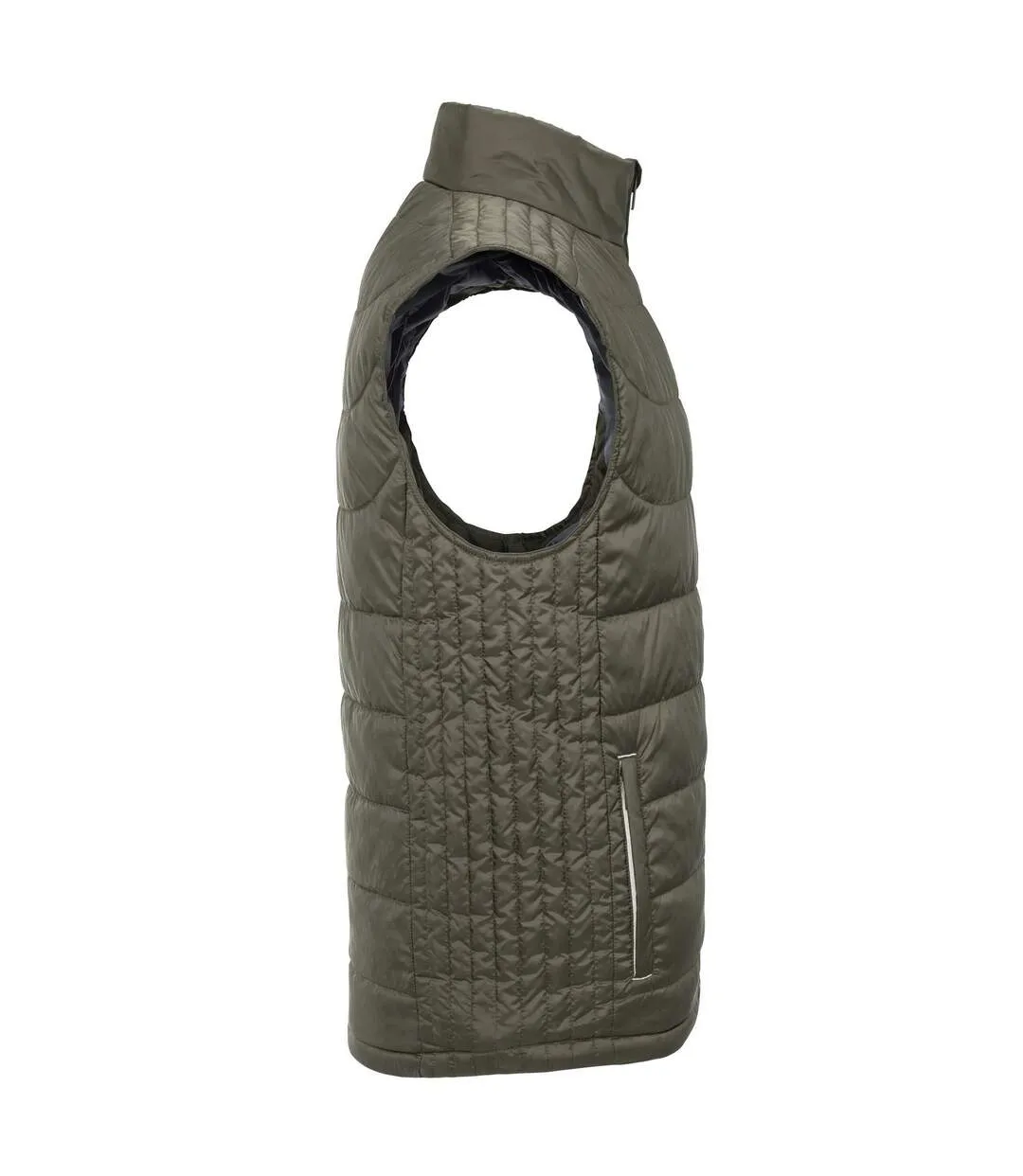 Doudoune Sans Manches Nano Homme Vert Kaki Foncé Russell-3