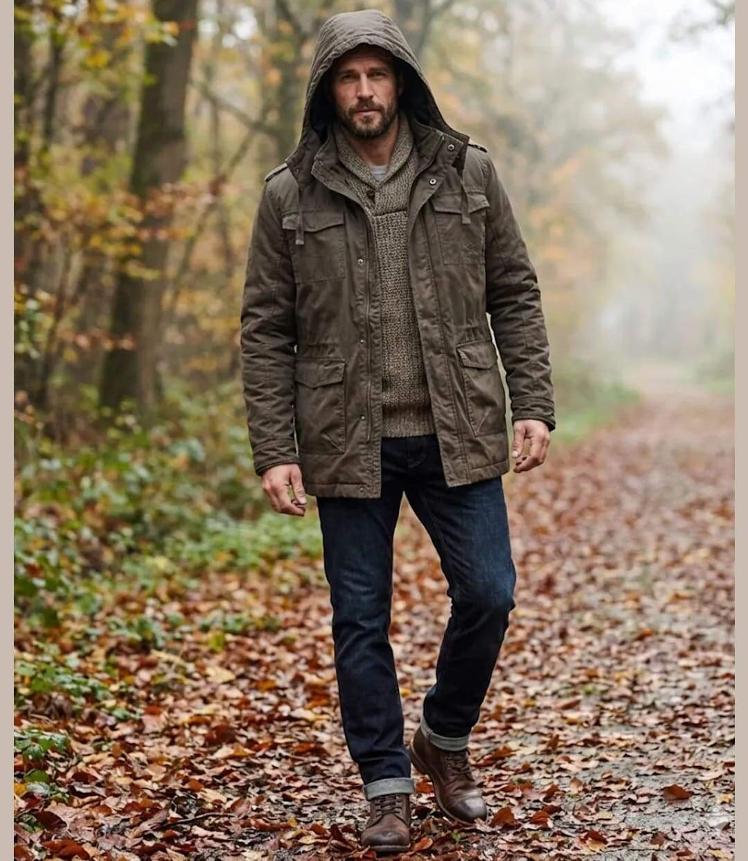 WINCHESTER NELSON1T — Parka taupe foncé : protection déperlante et style authentique-4