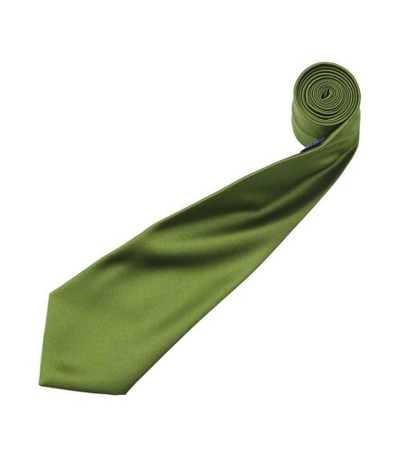 Premier Mens Plain Satin Tie (Narrow Blade) (Oasis Green) (One Size) - UTRW1152