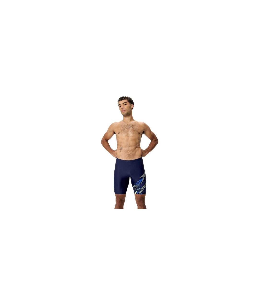 Jammer De Natation Motif/style Logo Medley Homme Bleu Violacé Bleu Vif Imprimé Speedo-1