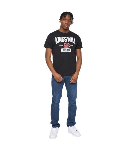 T-shirt Motif/style Texte Homme Noir Kings Will Dream