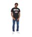 T-shirt Motif/style Texte Homme Noir Kings Will Dream-4