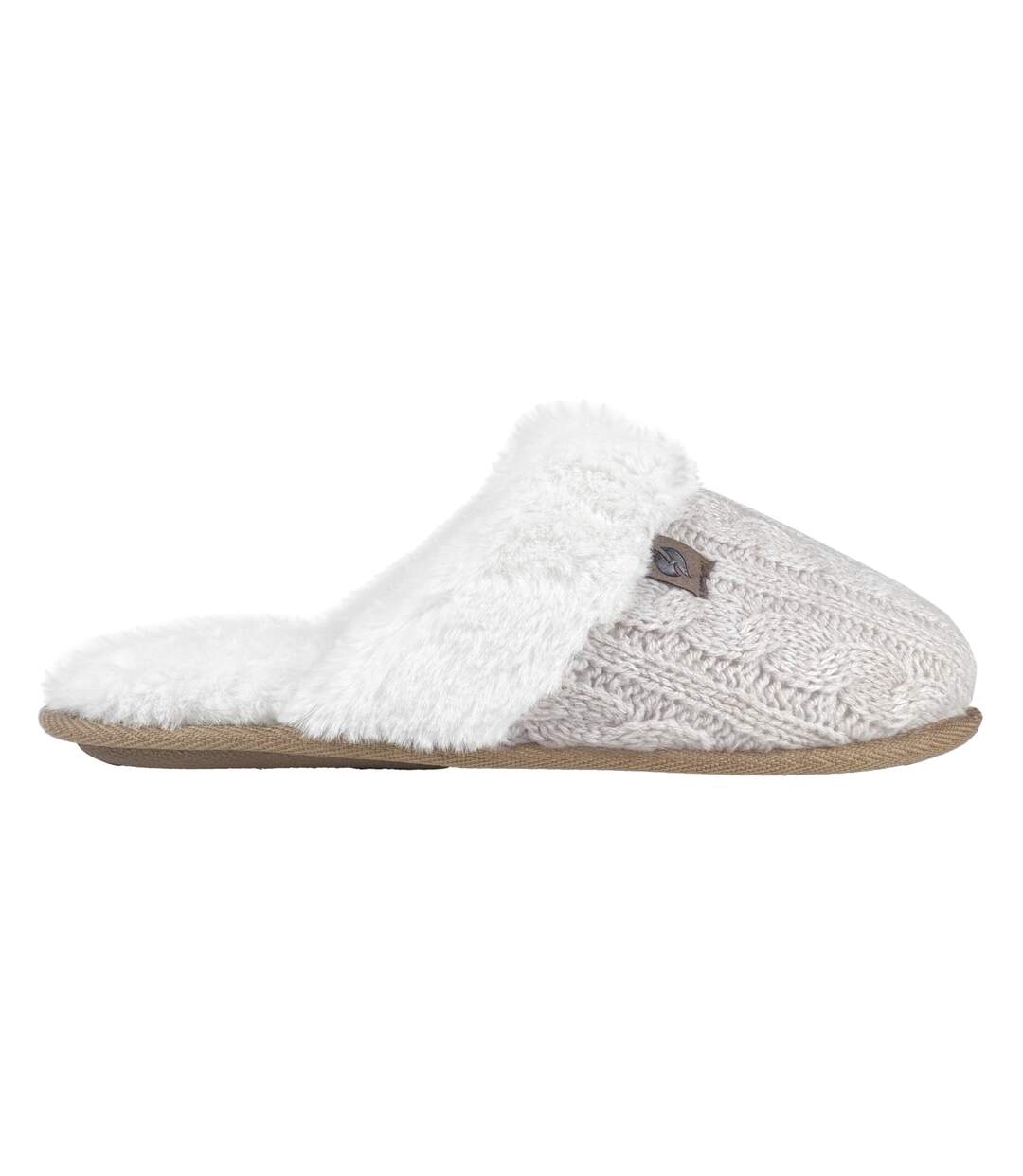 Heat Holders - Chaussons femmes thermiques en fausse fourrure et tricot torsadé-3