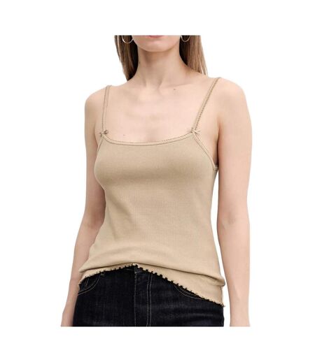 Débardeur beige femme tommy hilfiger gmd - l