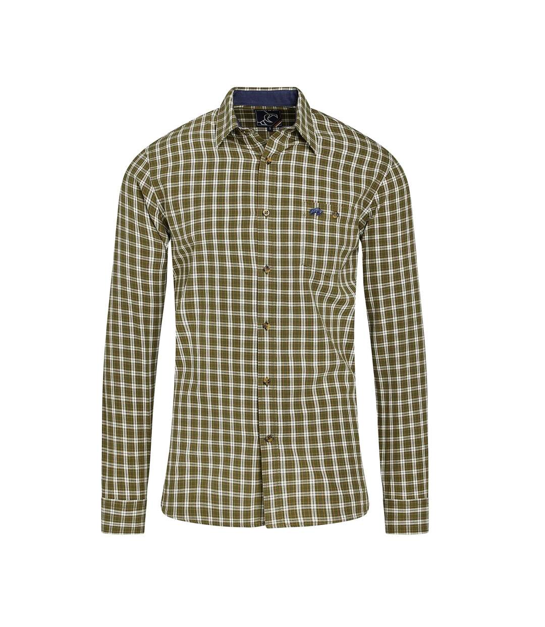 Chemise homme vert kaki Raging Bull-1