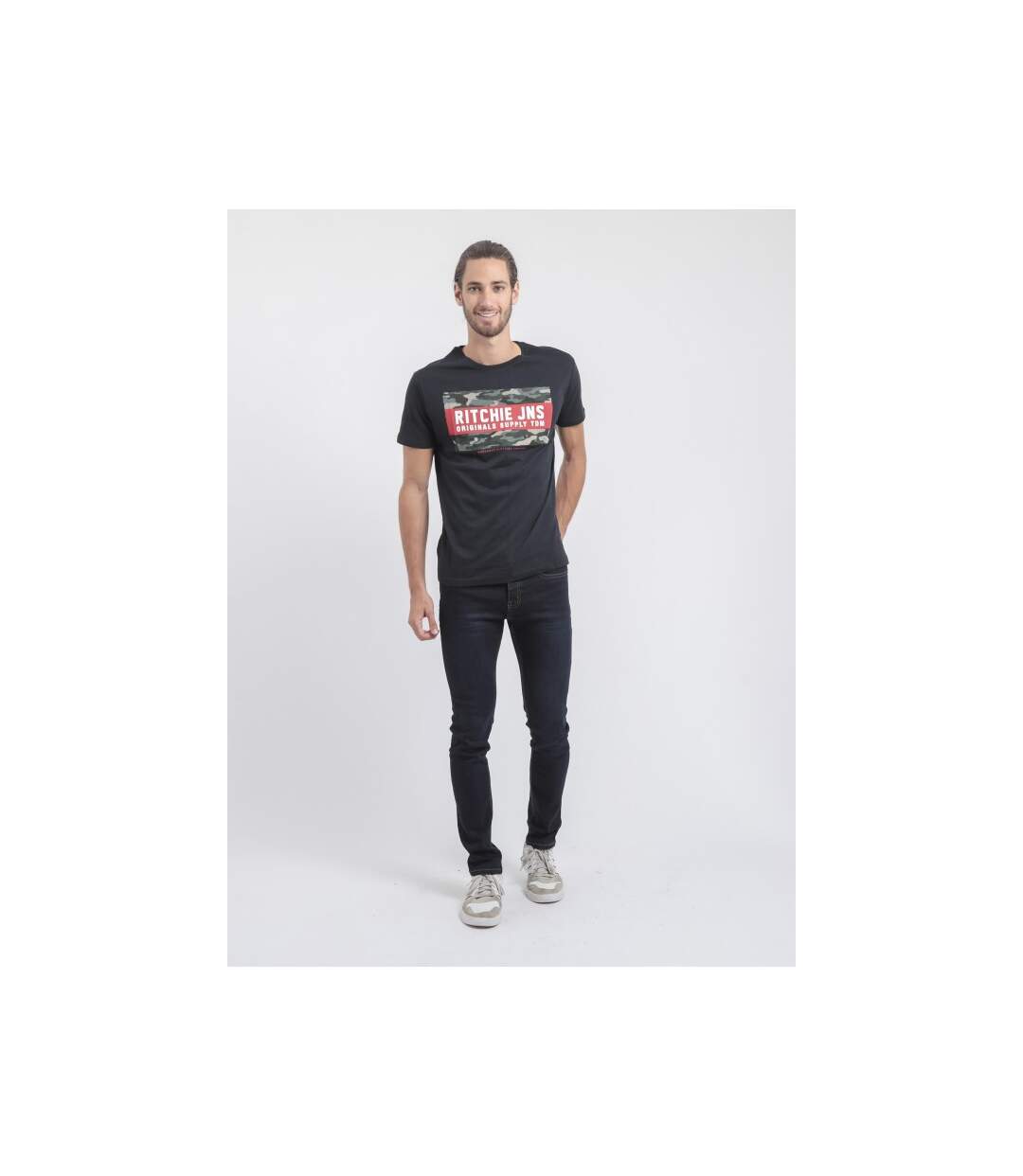 T-shirt col rond pur coton JARDIN-4