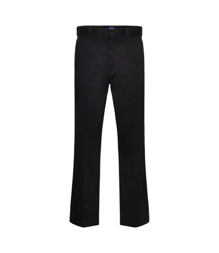 Mens Cotton Blend Suit Trousers Black Hugo
