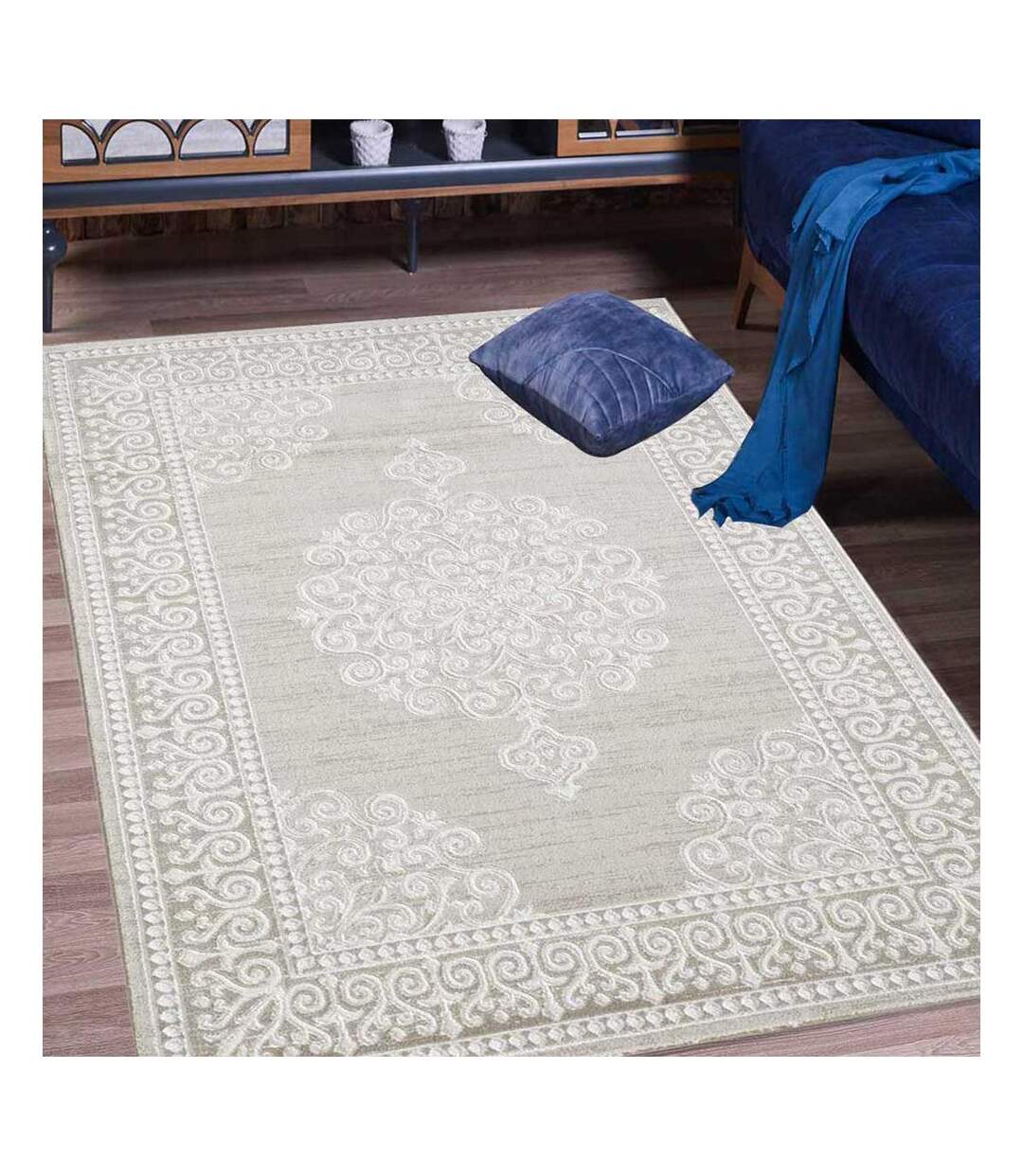 Tapis oriental tissé motif ancestral MIRALI-2