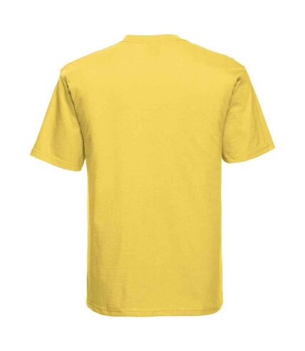 T-shirt homme jaune Russell