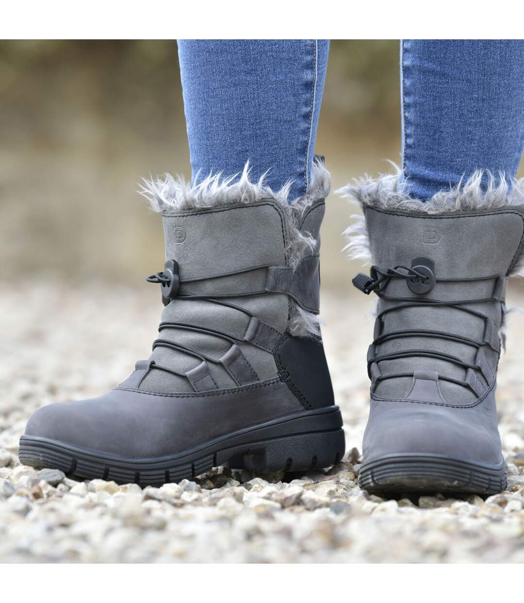 Bottes de campagne boyne adulte gris Dublin-3