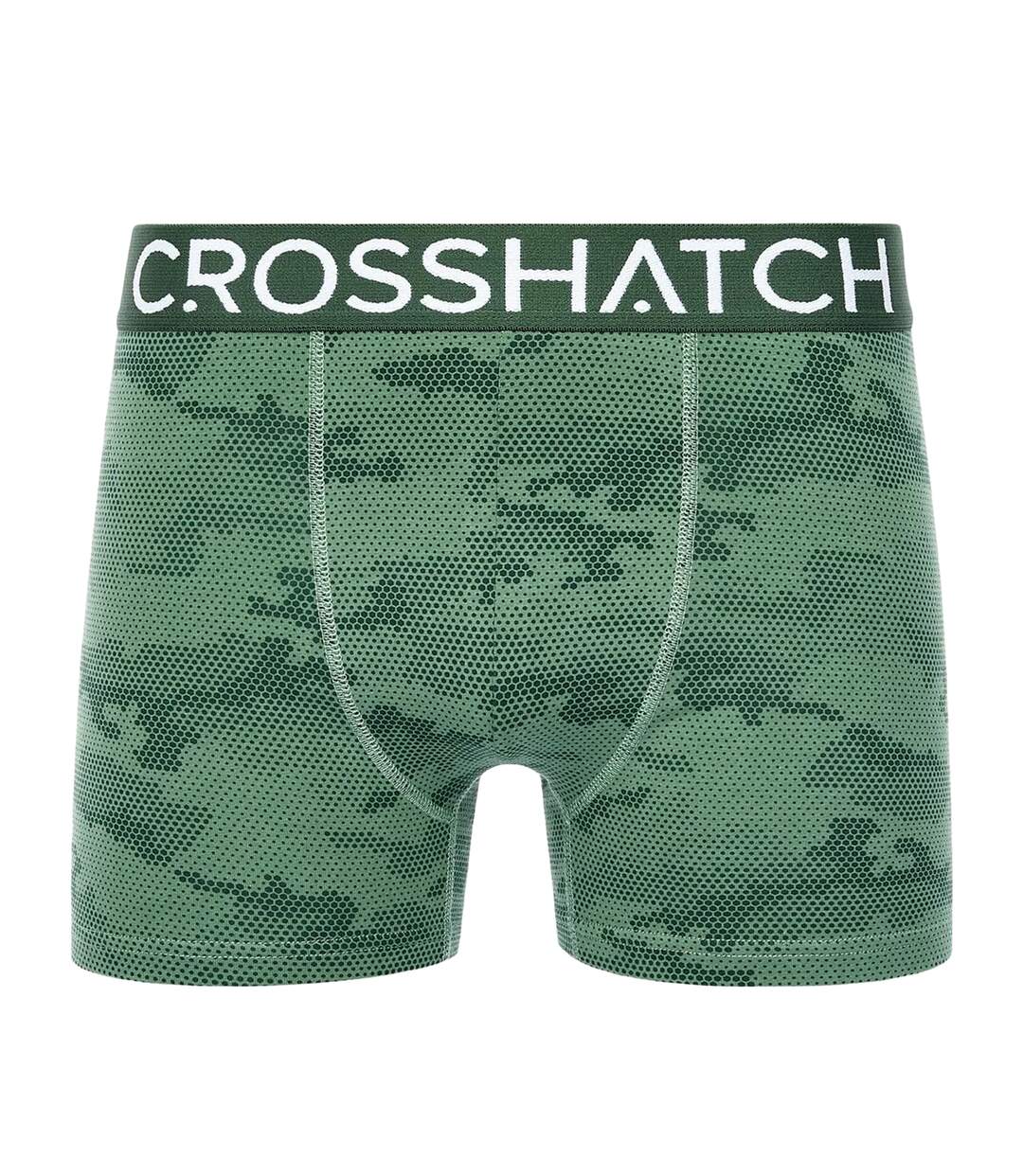 Pack of 3  Mens bresler boxer shorts  green Crosshatch-2