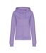 Sweat À Capuche College Femme Lavande Foncé Awdis-1