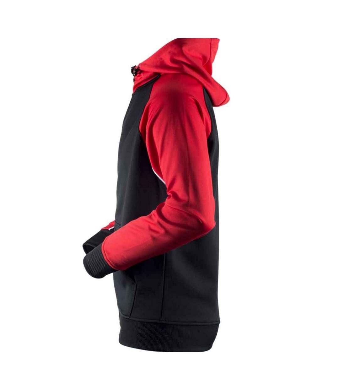 Veste à capuche homme noir / rouge / blanc Finden & Hales-3