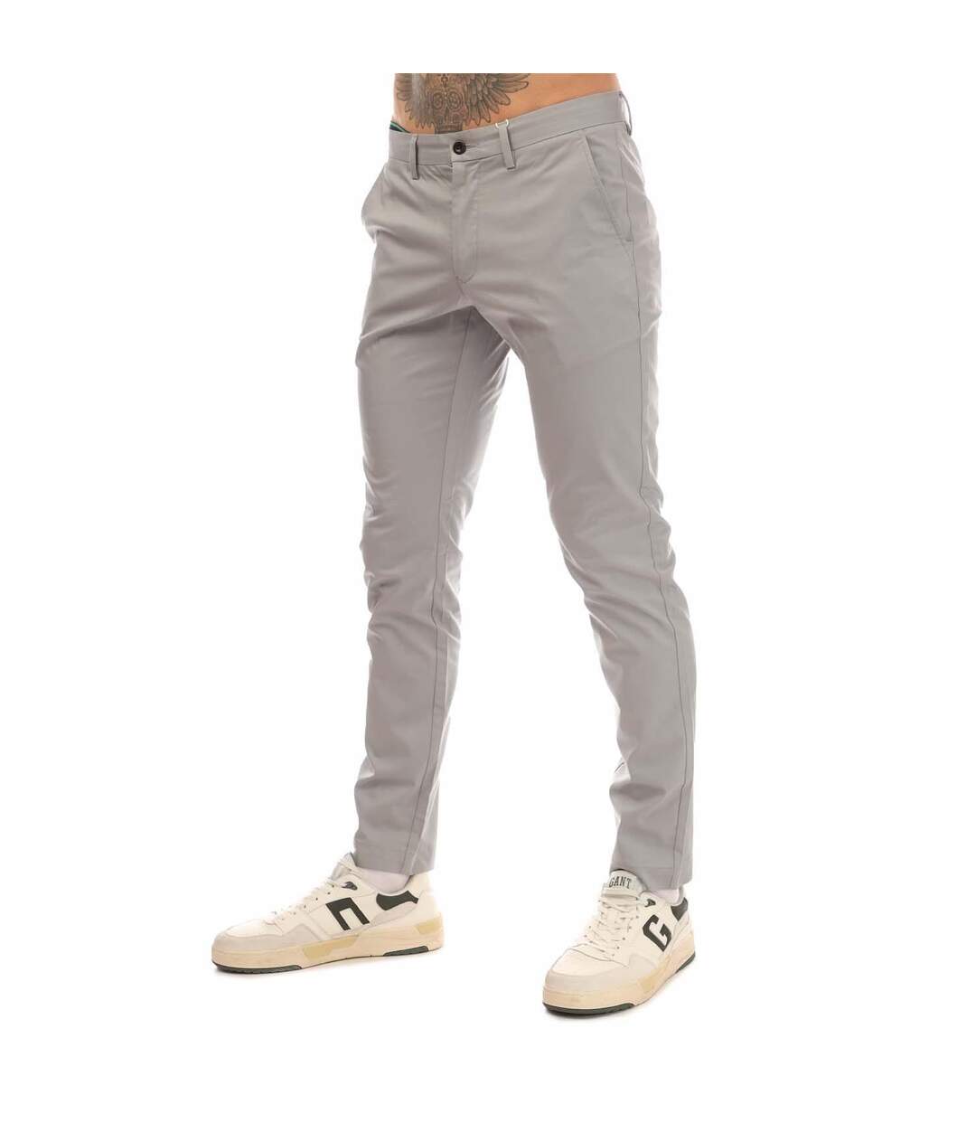 Chino Hallden Homme Gris Gant-2