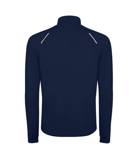 Mens estambul quarter zip long-sleeved sweatshirt navy blue Roly