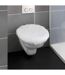 Housse pour abattant WC imitiation fourrure Olga - L. 50 x l. 40 cm - Blanc-1