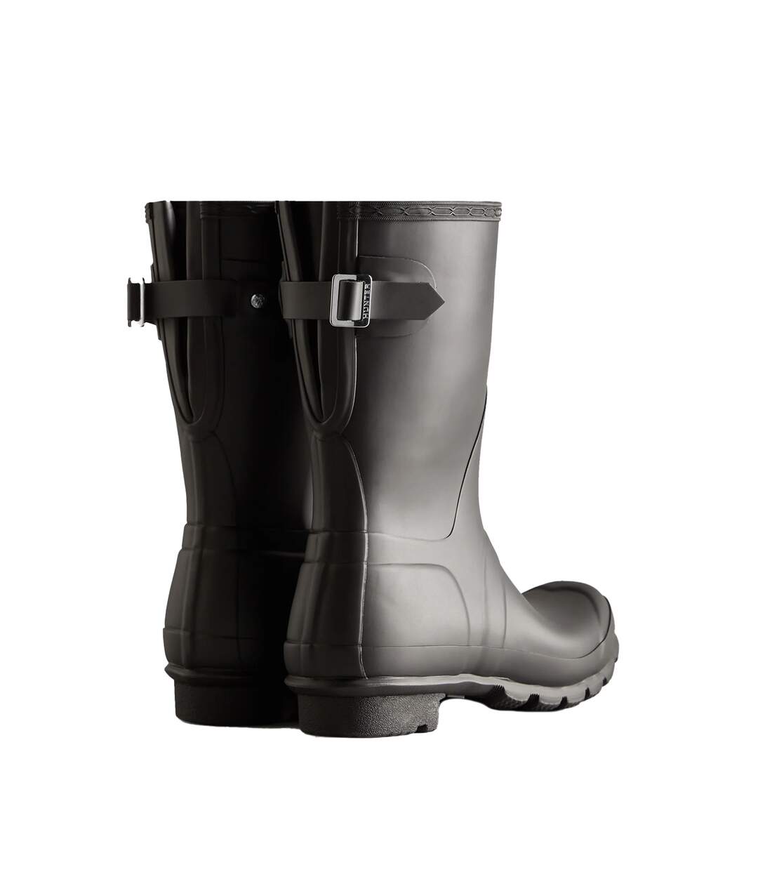 Womens/ladies short wellington boots black Hunter-2