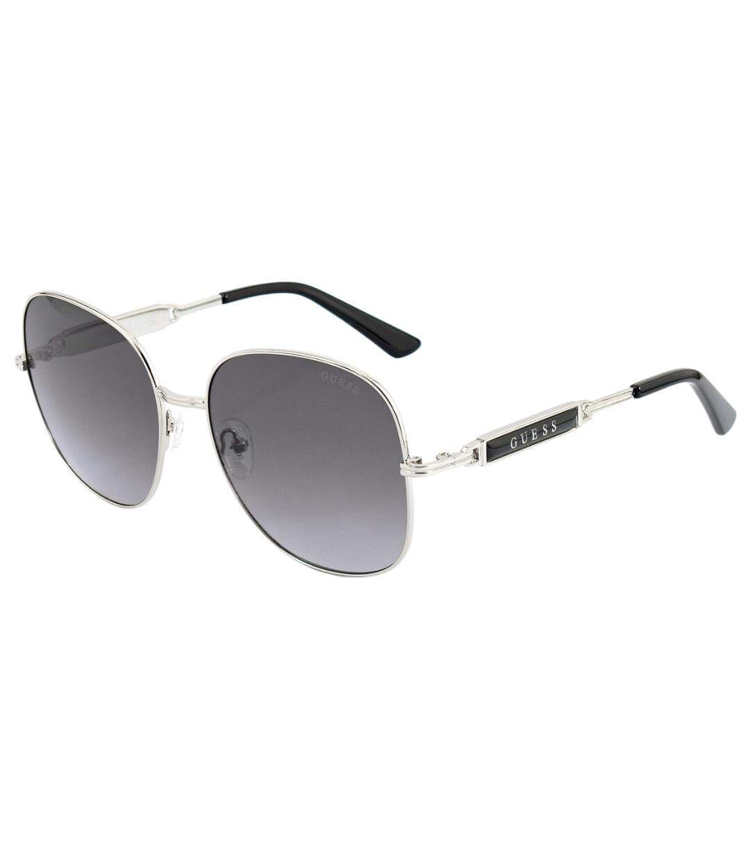 Lunettes De Soleil Motif Fumé Dégradé Femme Taille Unique Argenté Guess-2