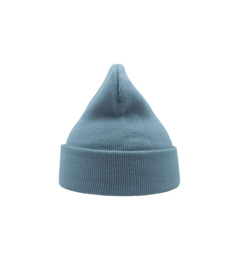 Atlantis Wind Double Skin Beanie With Turn Up (Light Blue) - UTAB228