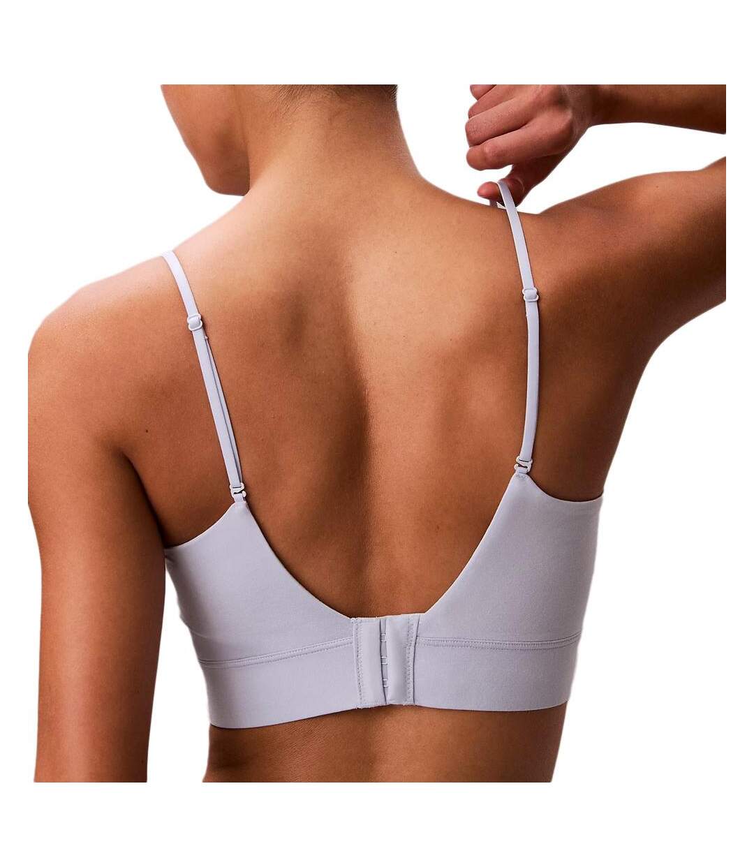 Brassière bleu femme calvin klein jeans unlined-2