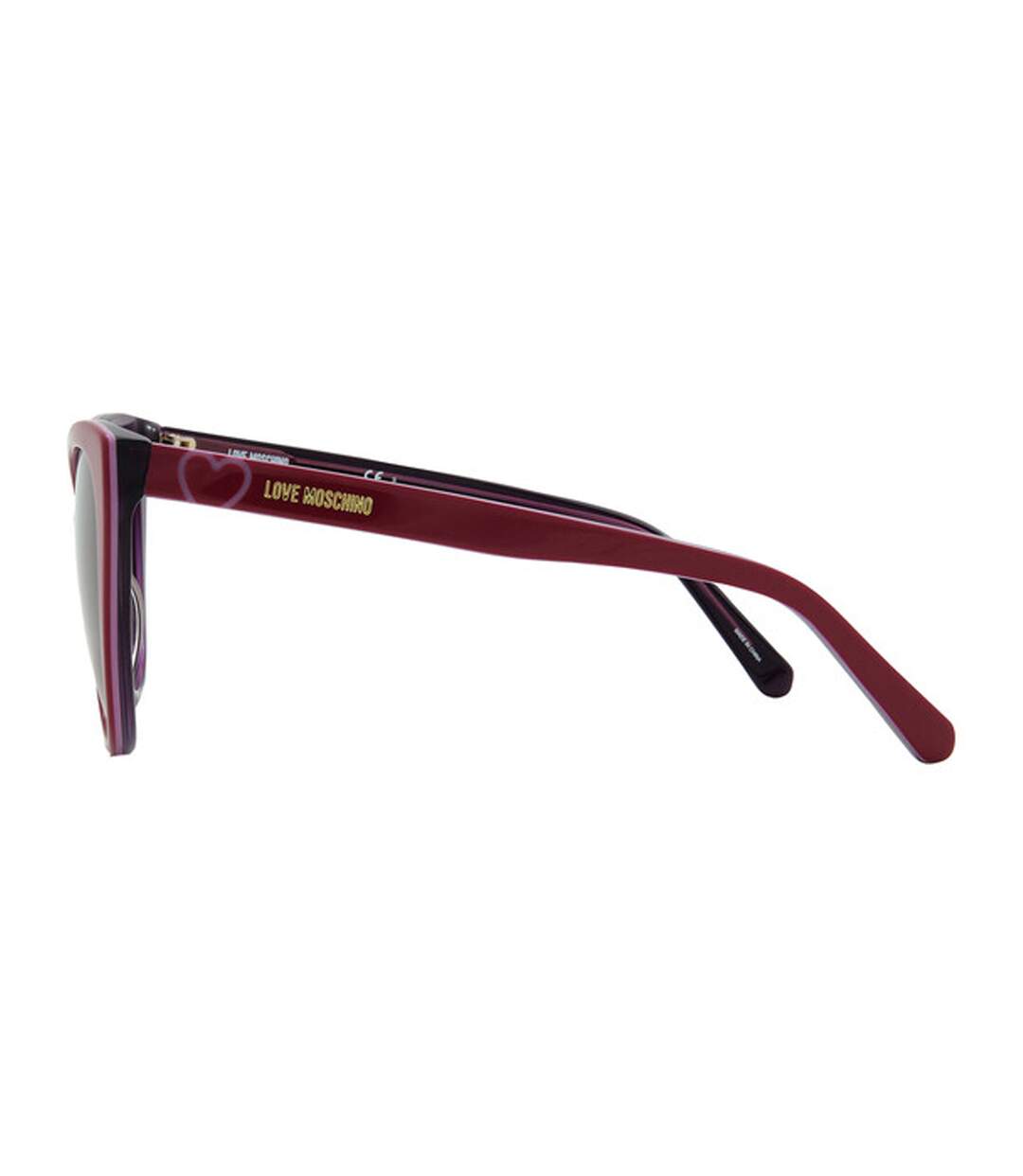 Womens/ladies Cat Eye Sunglasses One Size Cherry Red Moschino-3