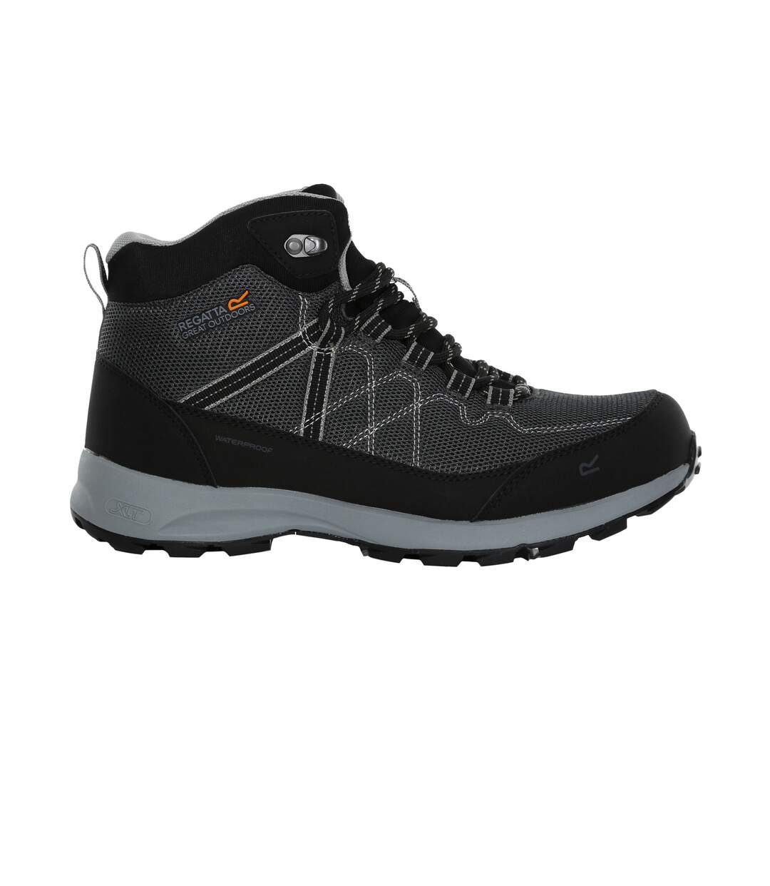 Mens samaris lite walking boots black/dark steel Regatta-3