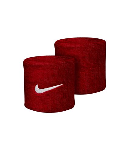 Nike Swoosh Wristband (Pack of 2) (Scarlet/White)