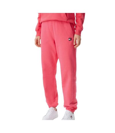 Jogging rose femme tommy jeans badge jogger - l