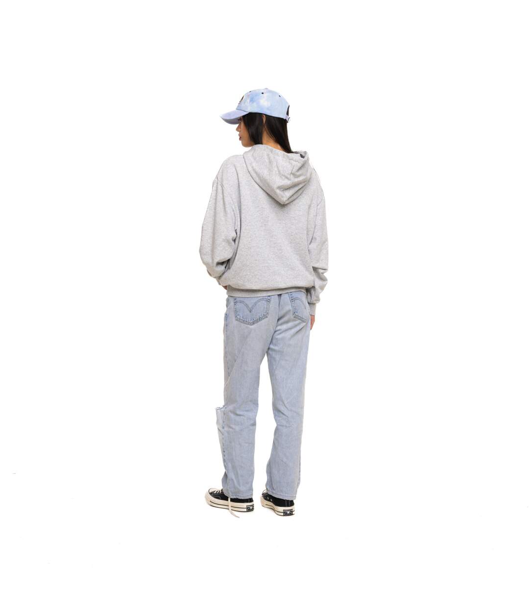 Sweat à capuche femme relax fit avec imprimé Puff et Strass Chain Vondutch-5