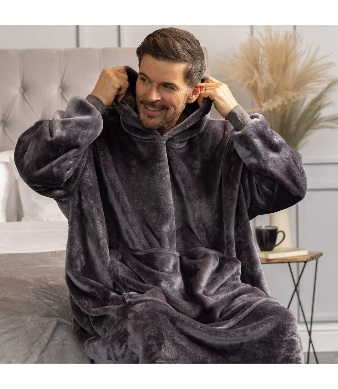 Heat Holders - Couverture à Capuche Long Polaire pour Adulte-2