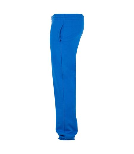 Unisex adult basic jogging bottoms intense blue Build Your Brand
