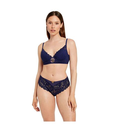 Shorty tanga bleu marine Amélie