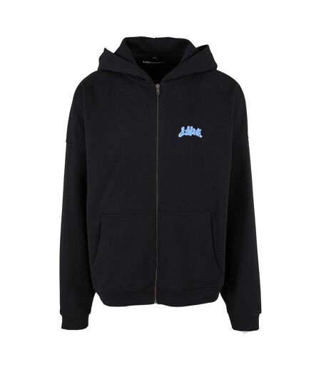 Mens Circle Of Bloom Full Zip Hoodie Black Lost Youth