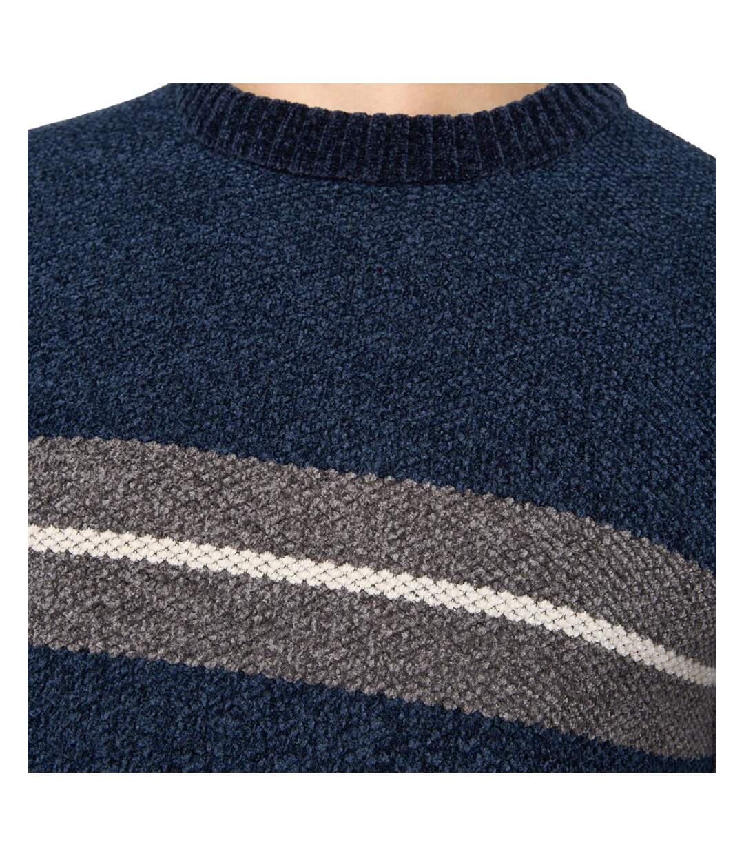 Pull Roundall Homme Bleu Marine Crosshatch-3
