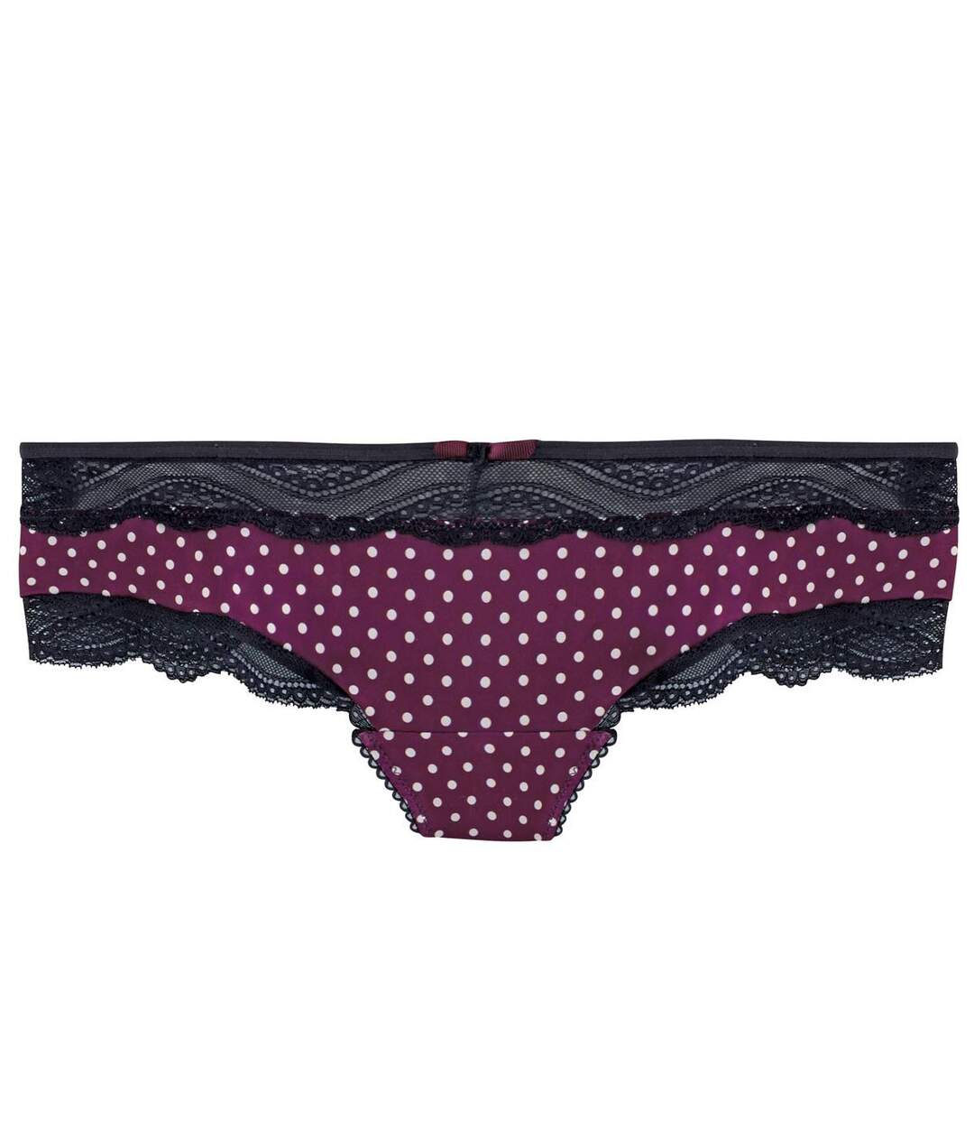 Shorty tanga bordeaux/gris Dali