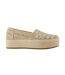 Womens/ladies Valencia Espadrilles Champagne Toms-1