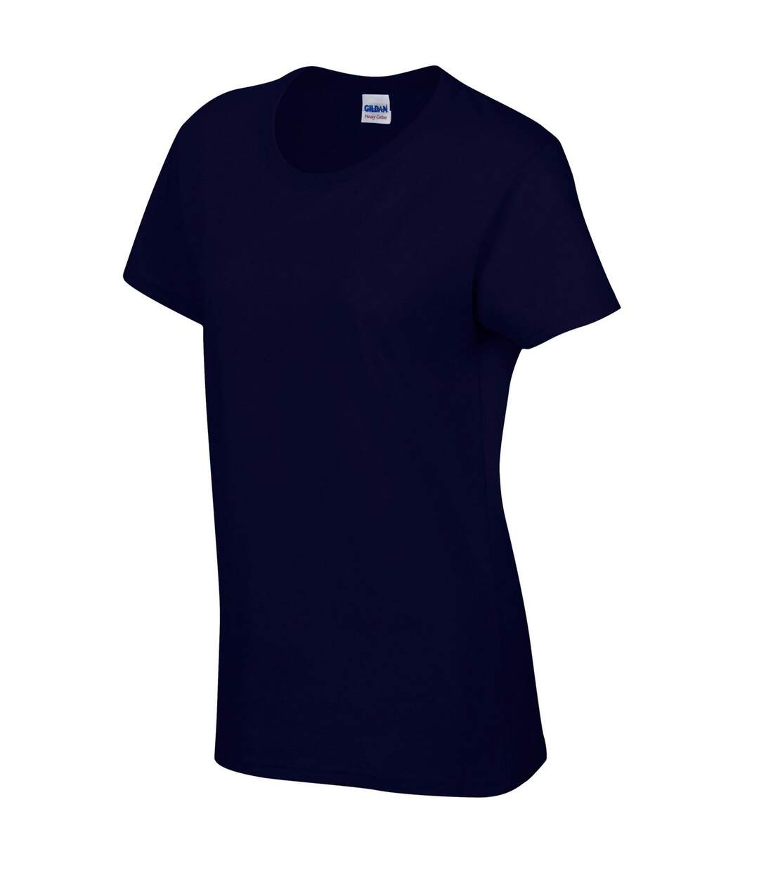 T-shirt femme bleu marine Gildan-3