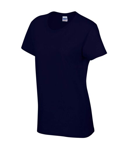 T-shirt femme bleu marine Gildan