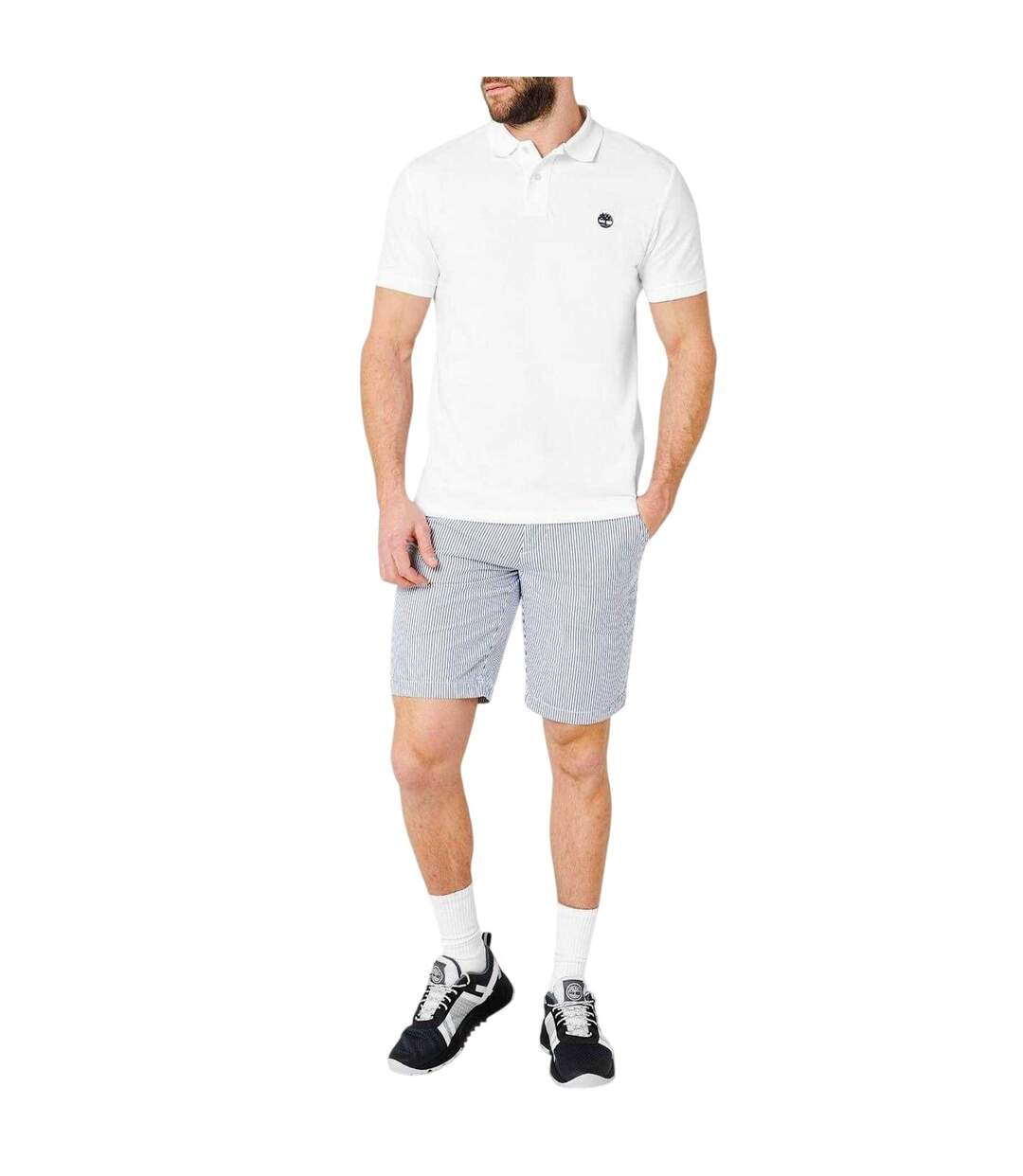 Polo Manches Courtes Miller Homme Blanc Timberland-1