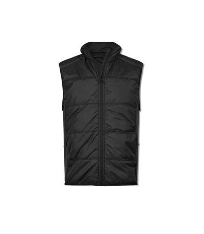 Mens hybrid stretch body warmer black Tee Jays