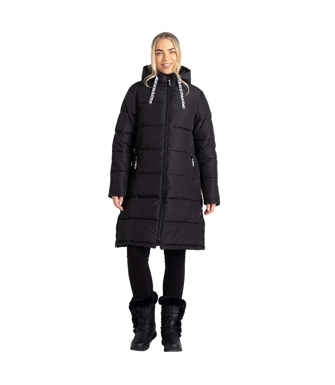 Womens/ladies Amble Padded Jacket Black Dare 2B-1