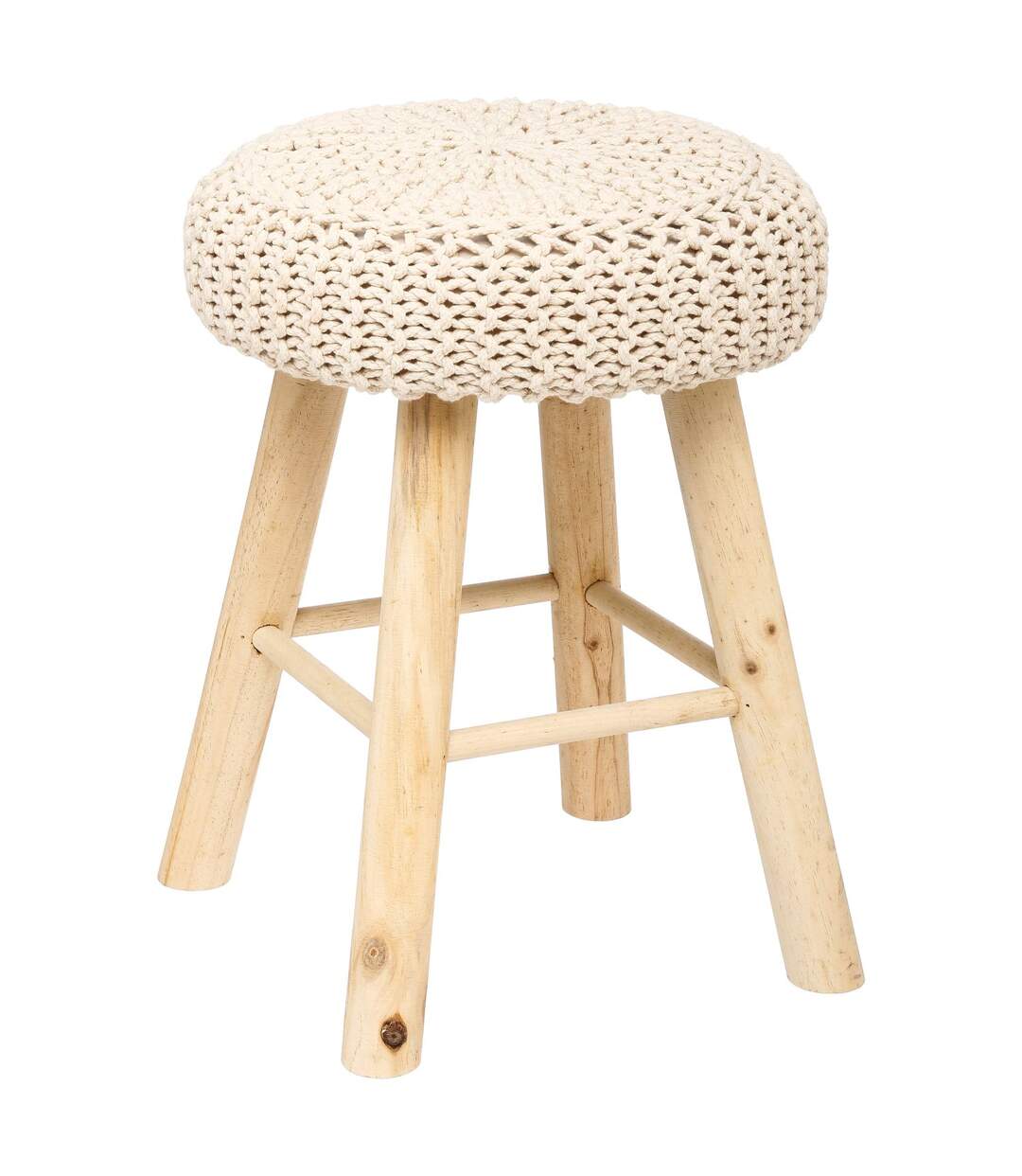 Tabouret en maille Suzette - H. 43 cm-1