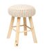 Tabouret en maille Suzette - H. 43 cm