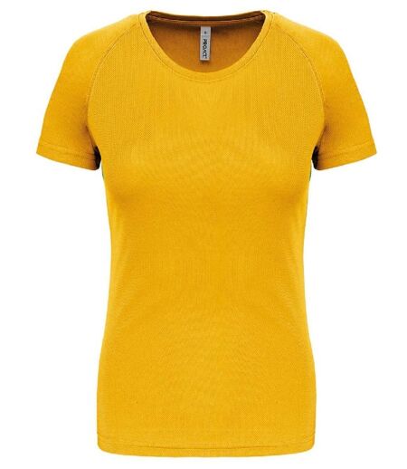 T-shirt sport - Running - Femme - PA439 - jaune