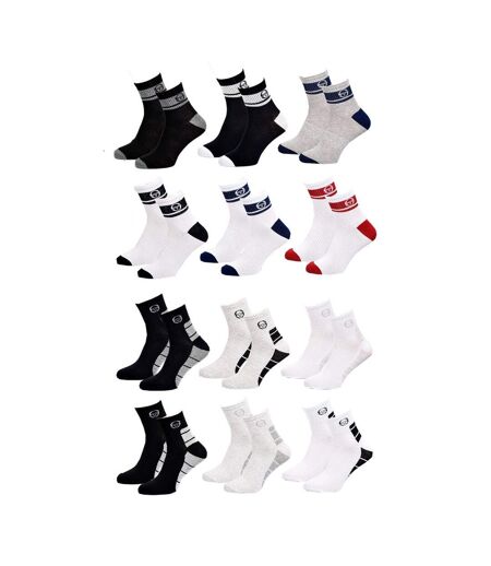 Chaussettes homme Sergio Tacchini Socquettes QUARTER - Pack de 12